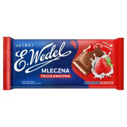 Wedel Czekolada Truskawkowa Nadziewana 100G