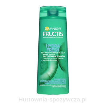 Garnier Fructis Hydra Fresh Szampon Wzmacniający Do Włosów Przetłuszczających Się, Z Suchymi Końcówkami 400 Ml