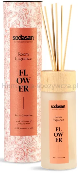 Odświeżacz powietrza różany z patyczkami BIO 200 ml