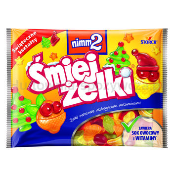 Nimm2 Śmiejżelki Owocowe 180g Xmas