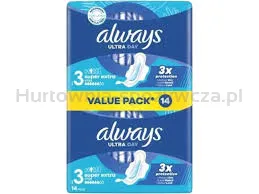 Always Podpaski Ultra Super Extra ze skrzydełkami 14 szt.