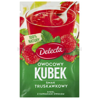 Delecta Owocowy Kubek Natura Kisiel Truskawka Z Kawałkami Owoców 30G 