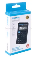 Kalkulator kieszonkowy DONAU TECH, 8-cyfr. wyświetlacz, wym. 114x69x19 mm, czarny - 2