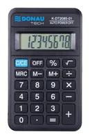 Kalkulator kieszonkowy DONAU TECH, 8-cyfr. wyświetlacz, wym. 114x69x19 mm, czarny - 10