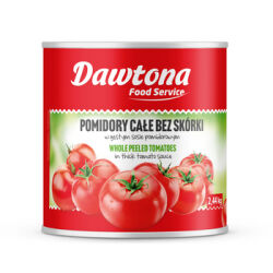 Pomidory całe bez skórki 2,44kg Dawtona