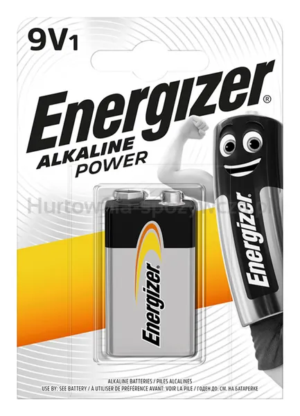 Bateria Energizer Alkaline Power, E, 6Lr61,9V