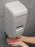 Dozownik do mydła, płynu oraz żelu do dezynfekcji OFFICE PRODUCTS, automatyczny, 1l, biały - 6