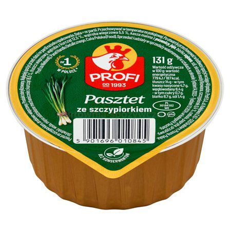 Pasztet Profi Drobiowy Ze Szczypiorkiem 131 G