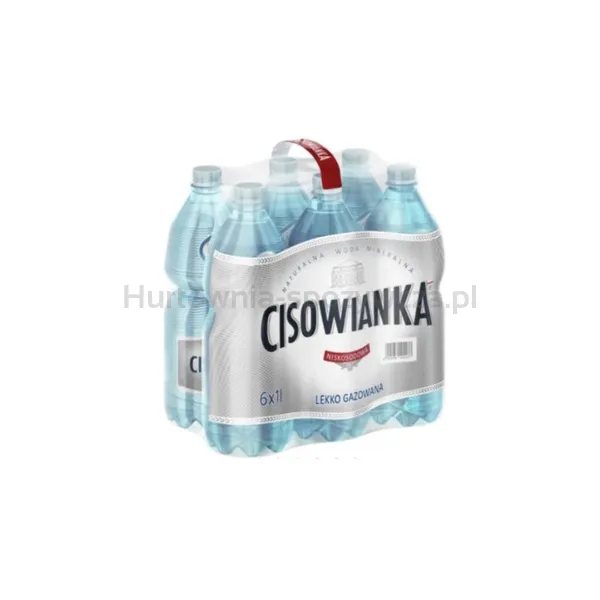 Naturalna woda mineralna Cisowianka lekko gazowana 1,0 L kaucja (w tym +0,50 zł/szt. zwrotnej kaucji)