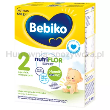 Bebiko 2 Mleko następne dla niemowląt powyżej 6. miesiąca życia 550 g