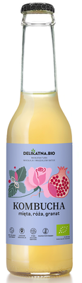 Kombucha Z Miętą, Różą I Granatem Bio 270 Ml - Delikatna [BIO]