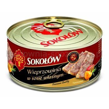 Sokołów Wieprzowina W Sosie Własnym Premium 300G 