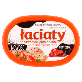 Łaciaty Serek Śmietankowy Z Suszonymi Pomidorami 135G Kubek