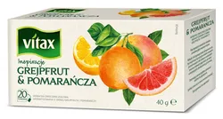 Vitax Herbata Inspirations grejpfrut i pomarańcza, 20 torebek