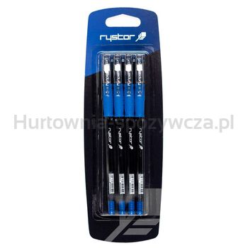 Fun Pen Długopis FN-07 niebieski 4sztuki blister Rystor