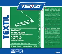 Preparat do prania wykładzin i tekstyliów metodą szamponowania TENZI, Textil, 5l - 2
