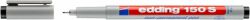 Edding Marker zmywalny e-150 S  0,3mm, czarny 