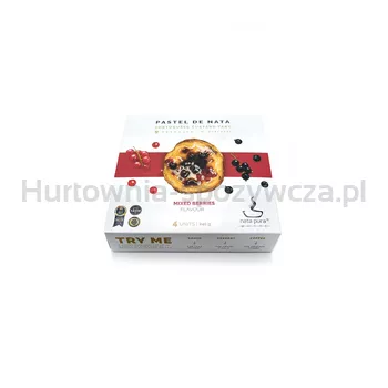 Nata Pura Pastel De Nata White - mix porzeczkowy 60 g x 4 szt