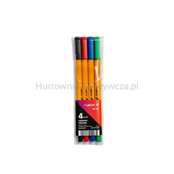 Rystor Cienkopis Rc-04 4Sztuki Mix Etui