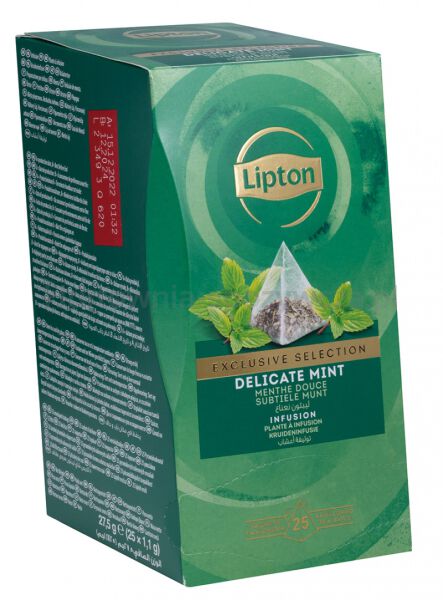 Herbata LIPTON Exclusive Selection, piramidki, delikatna mięta, 25 kopert - 2