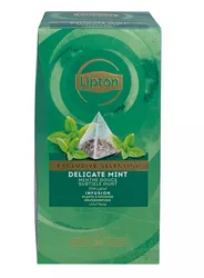 Herbata LIPTON Exclusive Selection, piramidki, delikatna mięta, 25 kopert