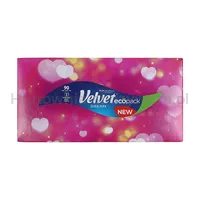 Chusteczki kosmetyczne celulozowe VELVET Dream, 3-warstwowe, 90 listków, biały - 4