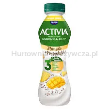 Danone Jogurt Activia o smaku ananas-mango z nasionami i zbożami oraz szczepem bakterii ActiRegularis® 270g