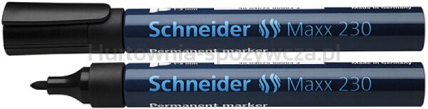 Schneider Marker permanentny Maxx 230, okrągły, 1-3mm, czarny 