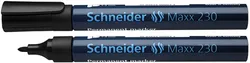 Schneider Marker Permanentny Maxx 230, Okrągły, 1-3Mm, Czarny 
