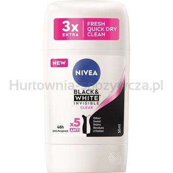 Nivea Antyperspirant Black White Clear stick 50 ml