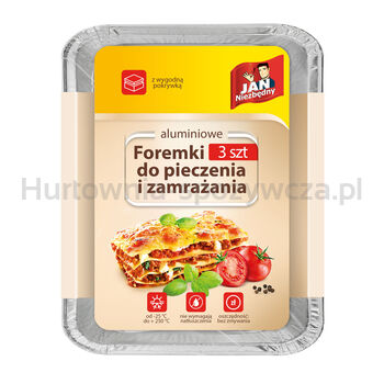 Jan Niezbędny Foremki Aluminiowe Pieczenie I Zamrażanie  3 Sztuki