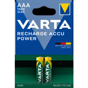 Akumulatorki VARTA RECHARGE ACCU Power 1000 mAh AAA 2 szt.