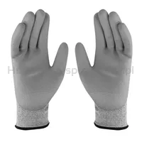 Rękawice TK SHARK, antyprzecięciowe, rozm. 8, szare - 4