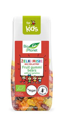 Bio Planet Żelki Misie Bez Żelatyny Bezglutenowe Bio 100 G [BIO]