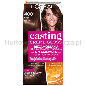 L'Oreal Paris Casting CreMe Gloss Farba Do Włosów 400 Brąz 180 Ml