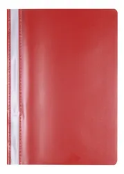 Office Products Skoroszyt, Pp, A4, Miękki, 100/170Mikr., Czerwony 