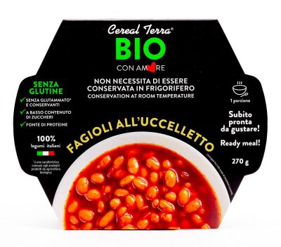 Fasolka Cannellini W Sosie Pomidorowym Bezglutenowa Bio 270 G - Cereal Terra [BIO]