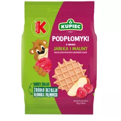Kupiec &amp Kubuś Podpłomyki mini o smaku jabłka i maliny 30g