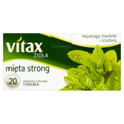 Vitax Herbata Zioła Mięta Strong 20 Torebek