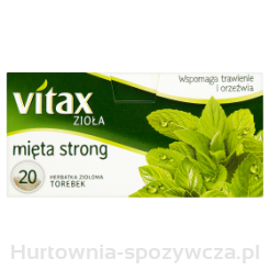 Herbata Vitax Zioła Mięta Strong 20 Torebek X 1,5G