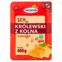 Mlekpol Ser Królewski Z Kolna Plastry 400G 