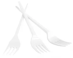 Widelec Plastikowy Office Products, 17Cm, 100Szt., Biały