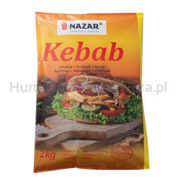 Nazar Kebab Kurczak Mix (Udko, Filet) Cięty-Pieczony 2Kg. Wyrób Garmażeryjny Mięsny