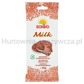 Sonko Wafle Ryżowe W Czekoladzie Mlecznej 65 G.