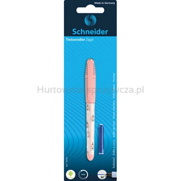 Schneider Pióro kulkowe Zippi + 1 nabój, blister, mix kolorów 