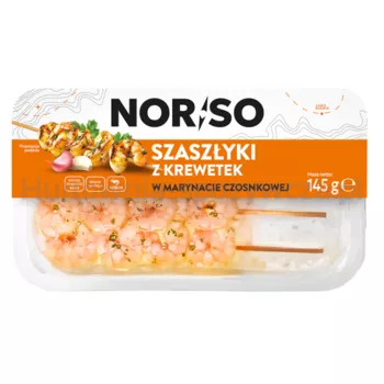 Norso Szaszłyki z krewetek w marynacie czosnkowej 145 g
