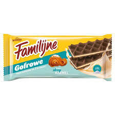 Familijne Wafle Gofrowe o smaku słony karmel 140g