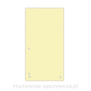 Przekładki Donau, Karton, 1/3 A4, 235X105Mm, 100Szt., Żółte