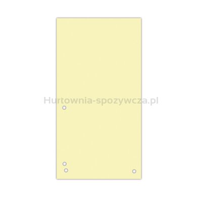 Donau Przekładki Karton 1/3 A4, 235x105mm, 100szt., żółte [BIURO]