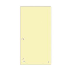 Donau Przekładki Karton 1/3 A4, 235x105mm, 100szt., żółte 